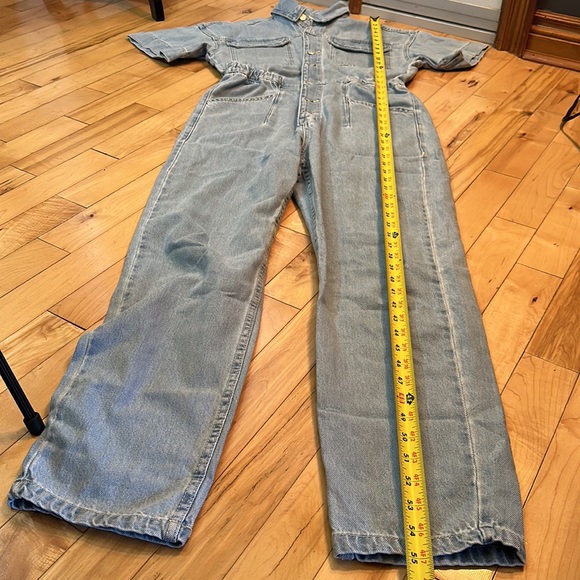 BNWT Free People We The Free Marci Denim Coveralls - Picture 15 of 15